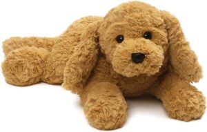 soft cute stuffed dog animal for one year old toddler